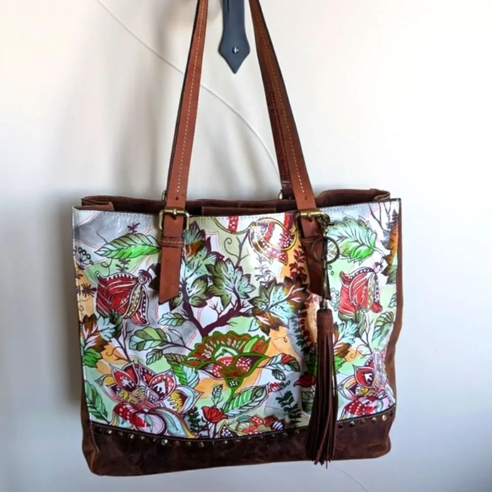 Firenze Bella Italian Artsy Large Handcrafted Tote Bag  NWOT